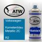 Preview: Volkswagen, Kometenblau Metallic 2C, R2: 400ml Sprühdose, von ATW Autoteile West.